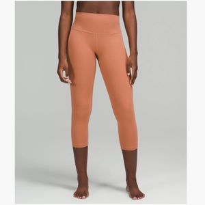 NWOT LULULEMON ALIGN HIGH-RISE LEGGING CROP 23” Dusty Clay